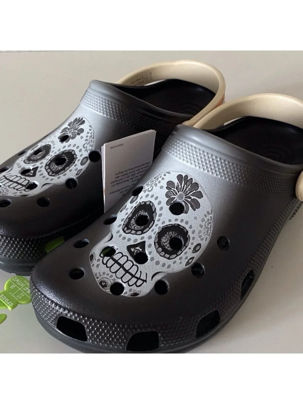 Crocs Day Of The Dead Classic‎ Clogs Skull 212109-0C4 Dia De Muertos Men’s Sz 12
